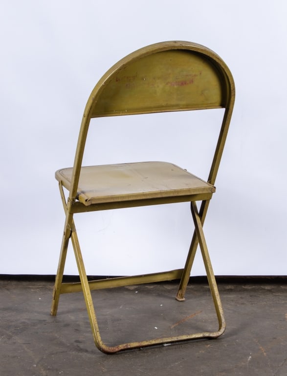 SET OF 6 VINTAGE METAL FOLDING CHAIRS - 5
