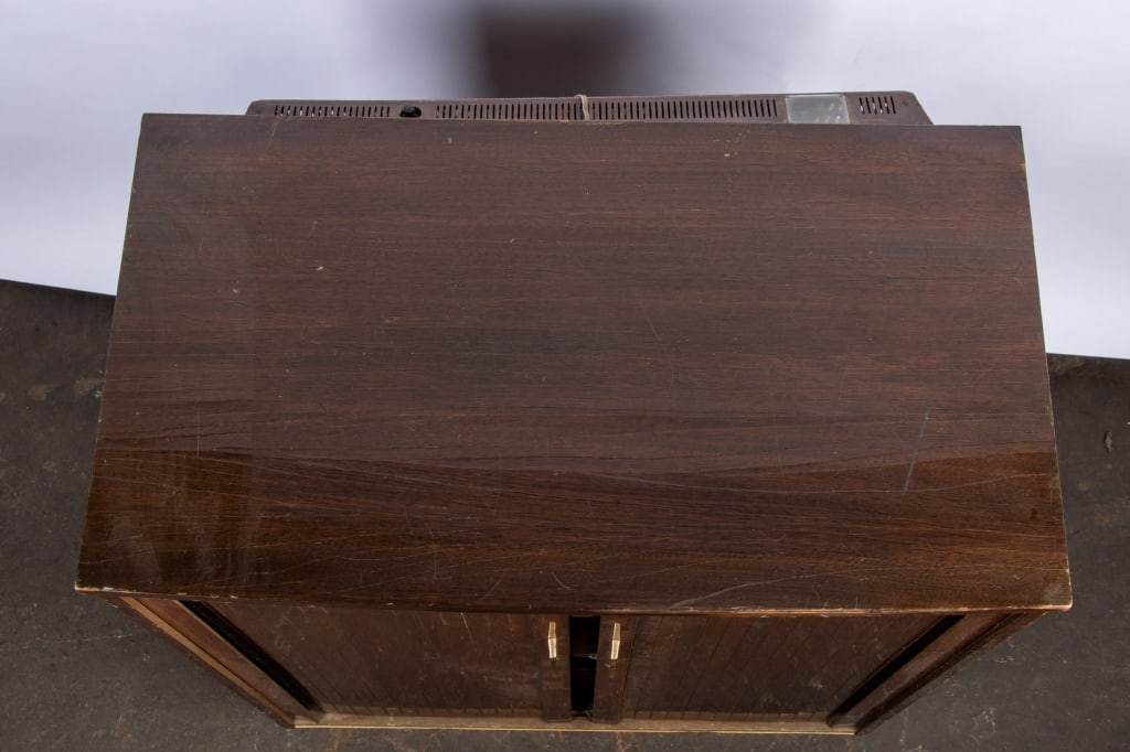 VINTAGE GRAETZ KALIF TV WITH TAMBOUR DOORS - 8