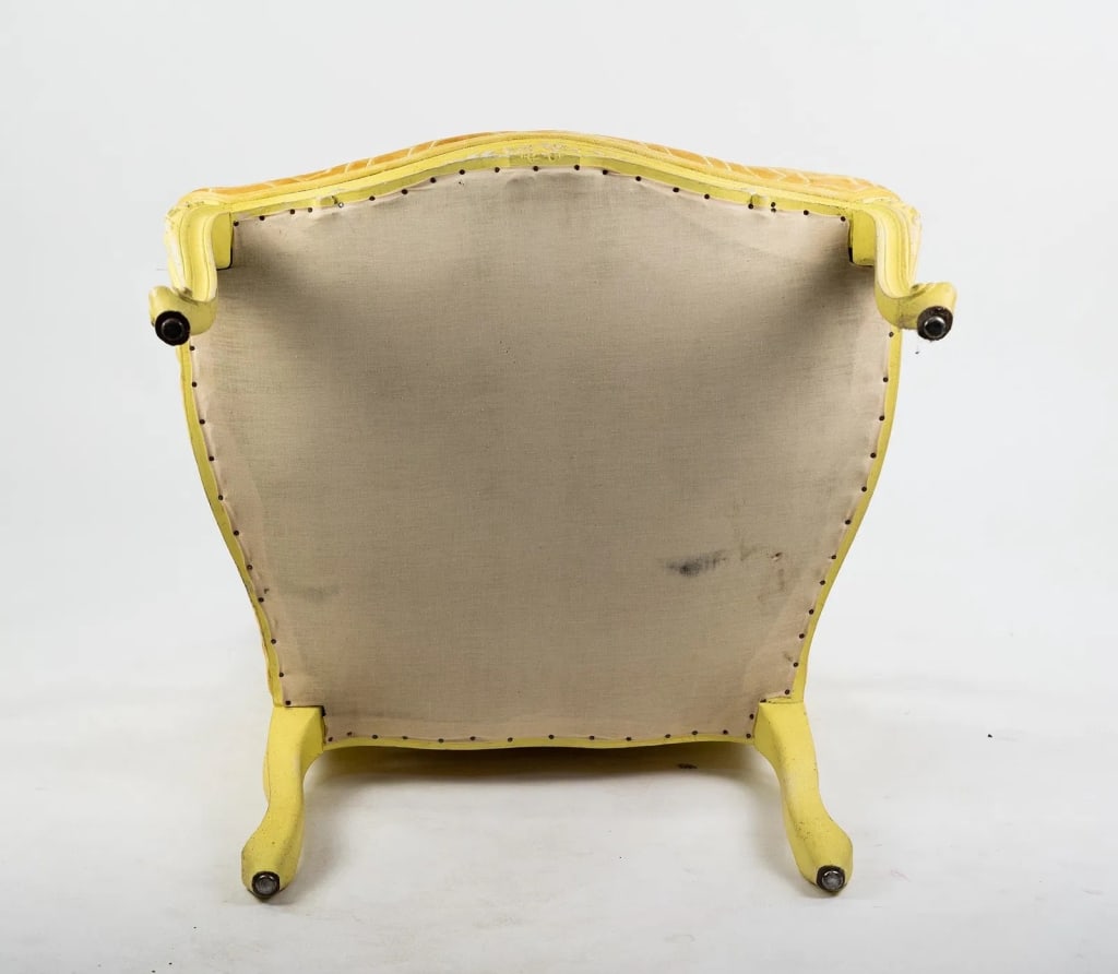 PAIR OF LOUIS XV STYLE BERGERE CHAIRS - 12