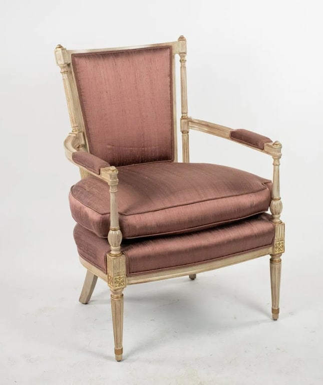 PAIR OF LOUIS XVI STYLE DIRECTOIRE ARMCHAIRS - 3
