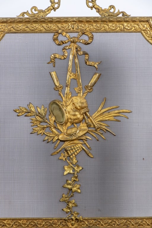 LOUIS XVI STYLE FIRE SCREEN - 3