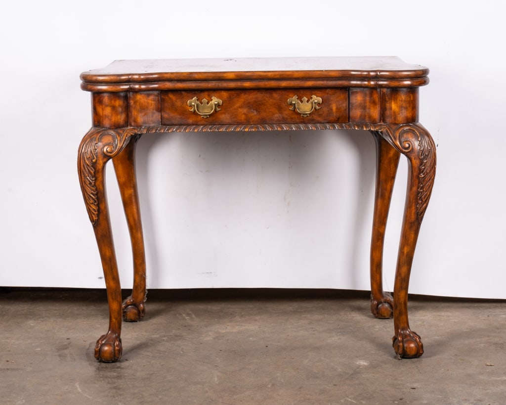 MAITLAND-SMITH CLAWFOOT GAME TABLE - 2