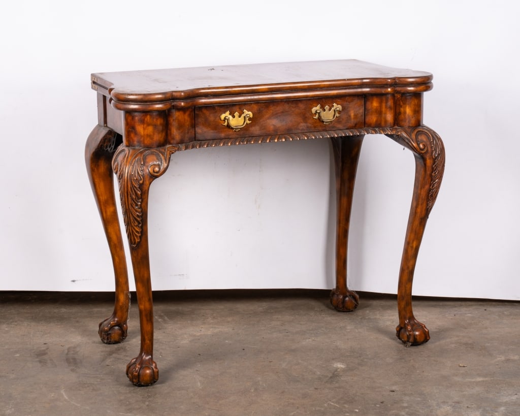 MAITLAND-SMITH CLAWFOOT GAME TABLE - 3