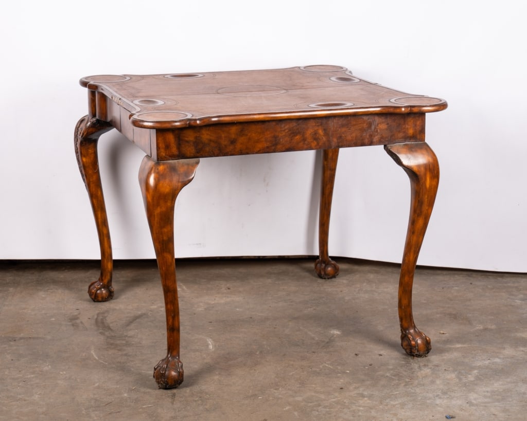 MAITLAND-SMITH CLAWFOOT GAME TABLE - 4