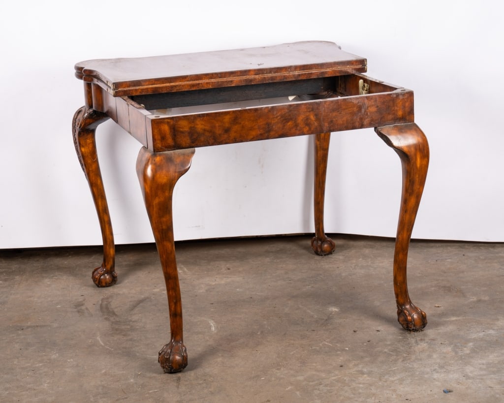 MAITLAND-SMITH CLAWFOOT GAME TABLE - 5