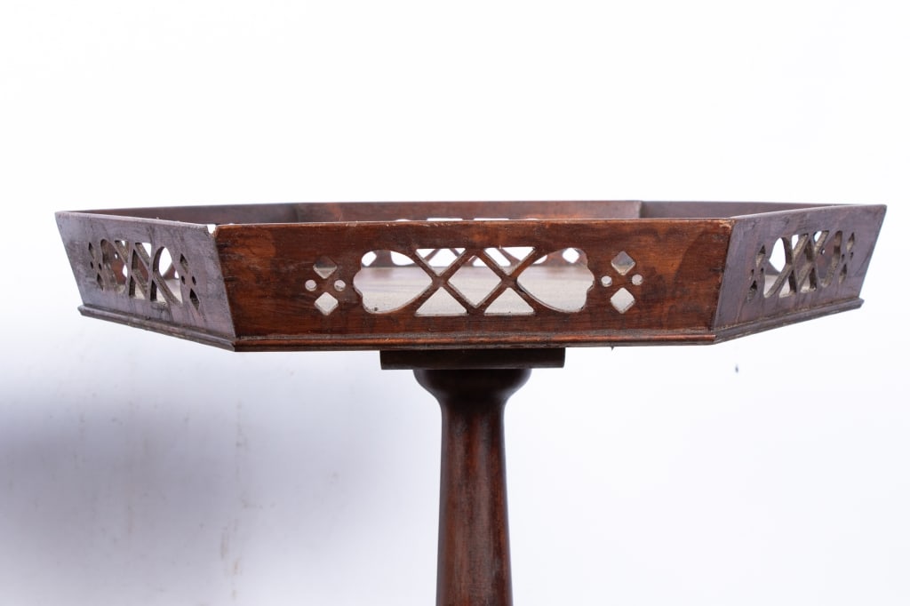 PAIR OF CHIPPENDALE STYLE SERVING TABLES - 5