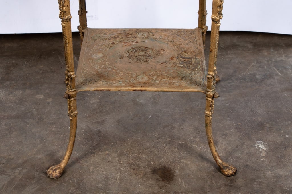 FOUR-TIER COLD-PAINTED IRON ETAGERE SHELF - 4