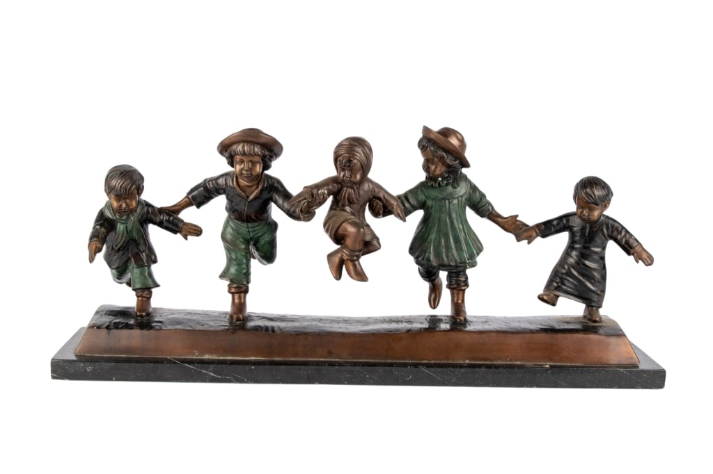 CHARLES RAPHAEL PEYRE BRONZE SCULPTURE: Charles Raphael Peyre bronze sculpture. Signed to back. Approximate dimensions: h. 10", w. 23", d. 6" Disclaimer: Participating bidders must have a credit card on file with LiveAuctioneers in order