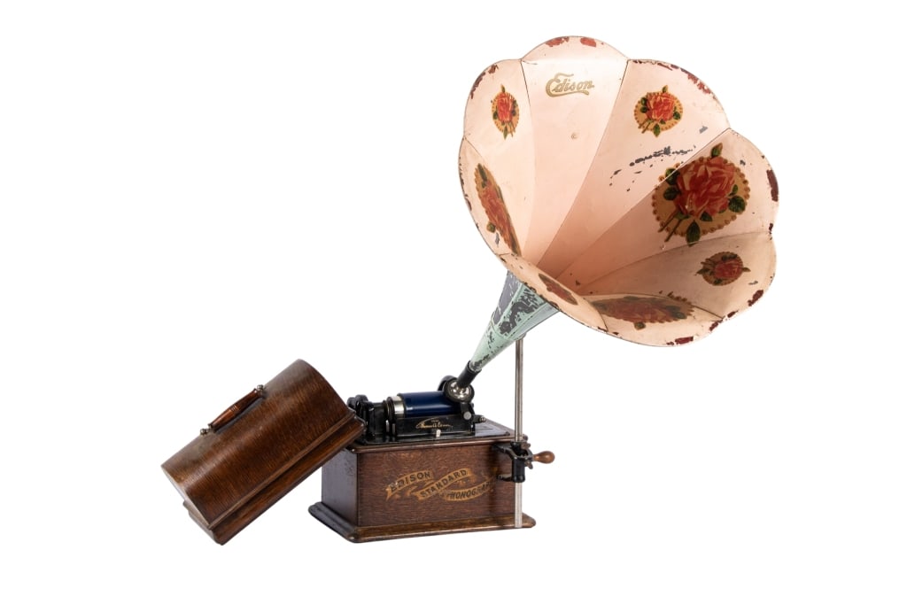 ANTIQUE EDISON CYLINDER PHONOGRAPH MODEL D (1 of 9)