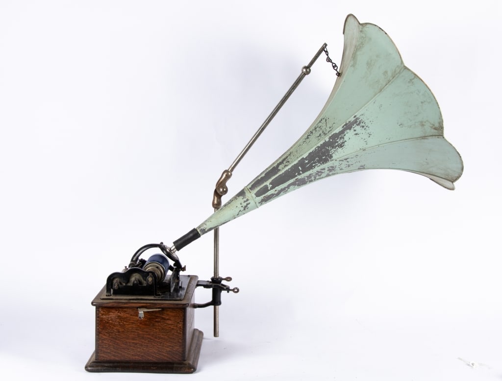 ANTIQUE EDISON CYLINDER PHONOGRAPH MODEL D - 5