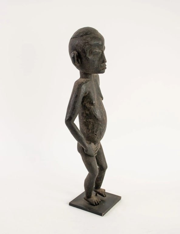 AFRICAN HAND-CARVED EBONY FERTILITY IDOL - 2