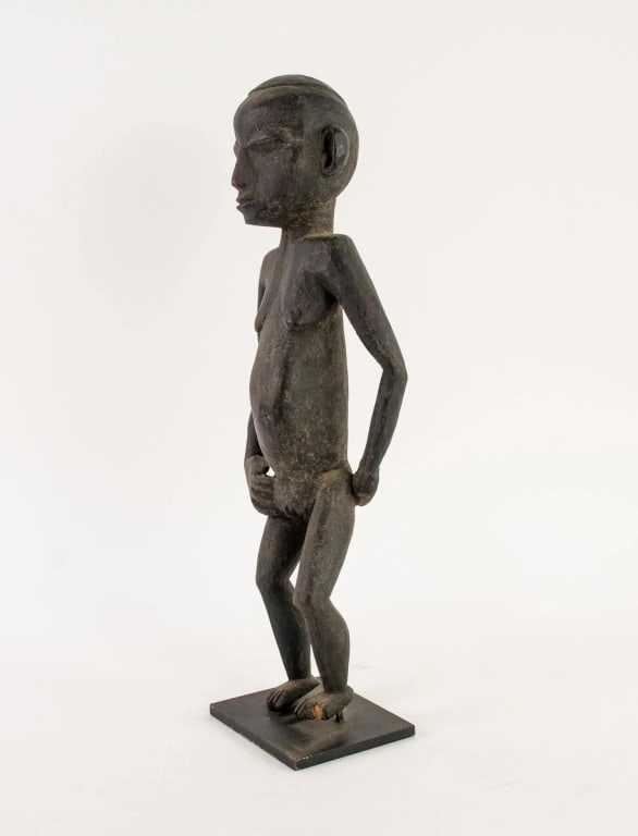 AFRICAN HAND-CARVED EBONY FERTILITY IDOL - 5