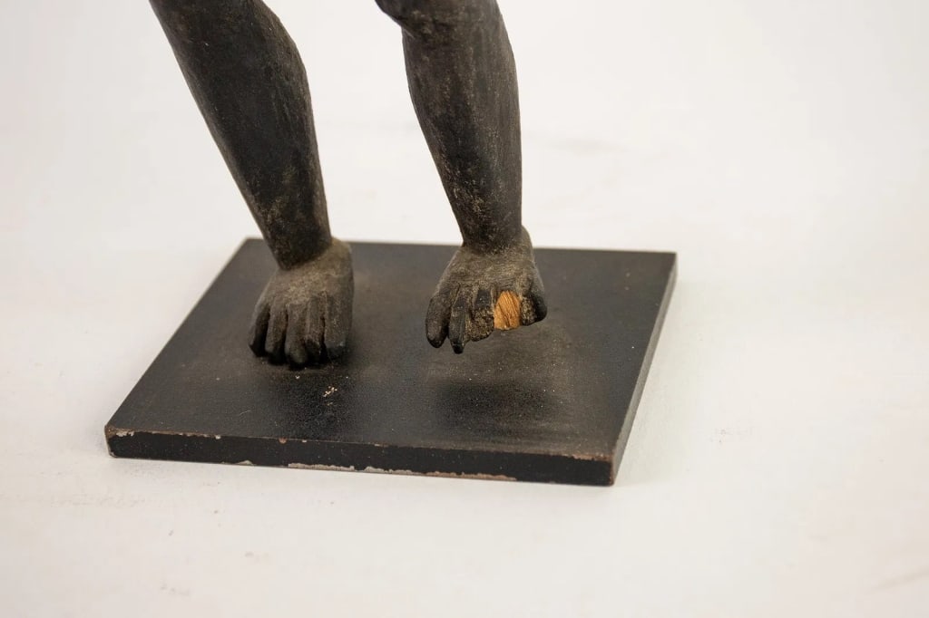 AFRICAN HAND-CARVED EBONY FERTILITY IDOL - 6