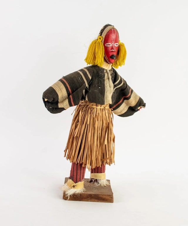 AFRICAN IVORY COAST DEANGLE DAN DANCER DOLL - 2