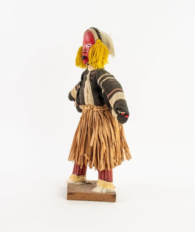AFRICAN IVORY COAST DEANGLE DAN DANCER DOLL - 5