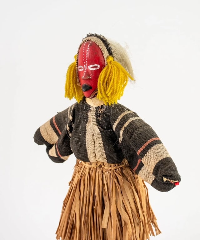 AFRICAN IVORY COAST DEANGLE DAN DANCER DOLL - 6
