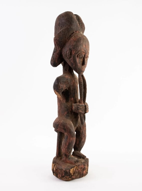 AFRICAN CONGO HEMBA SINGITI MALE FIGURE SCULPTURE - 2