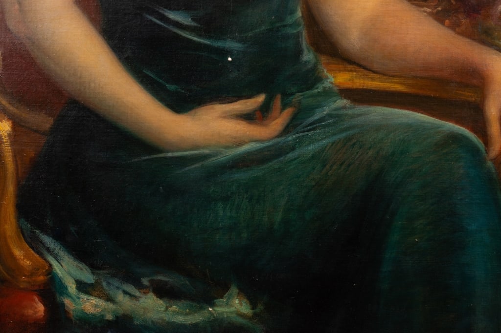 C.F. NAEGELE, PORTRAIT OF A WOMAN, O/C - 7