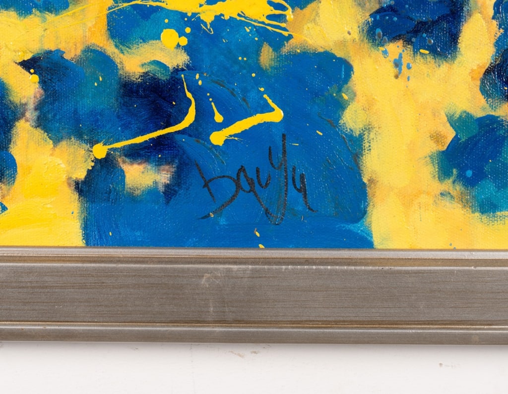 PAIR OF MODERN ABSTRACT PAINTINGS - 5