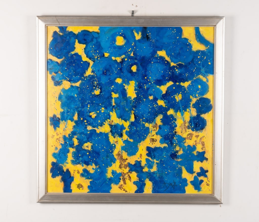 PAIR OF MODERN ABSTRACT PAINTINGS - 6