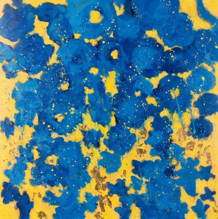 PAIR OF MODERN ABSTRACT PAINTINGS - 7
