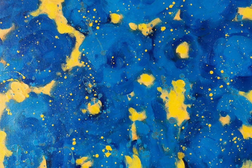 PAIR OF MODERN ABSTRACT PAINTINGS - 8
