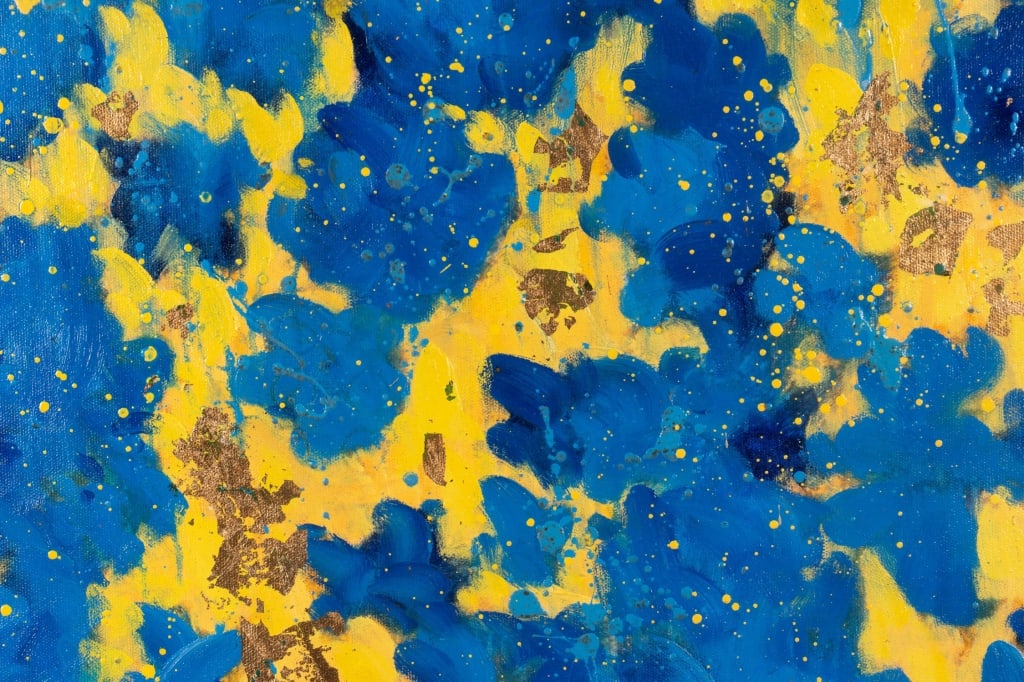 PAIR OF MODERN ABSTRACT PAINTINGS - 9