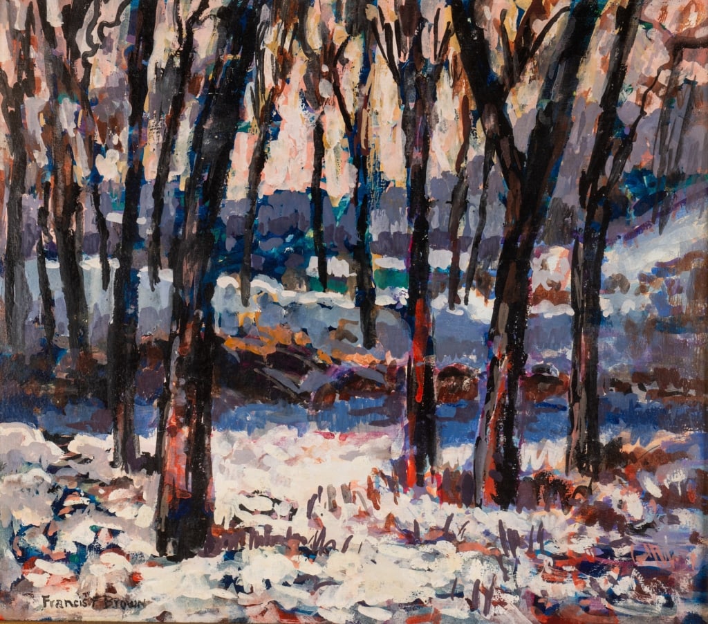 FRANCIS FOCER BROWN TEMPERA WINTER - 6