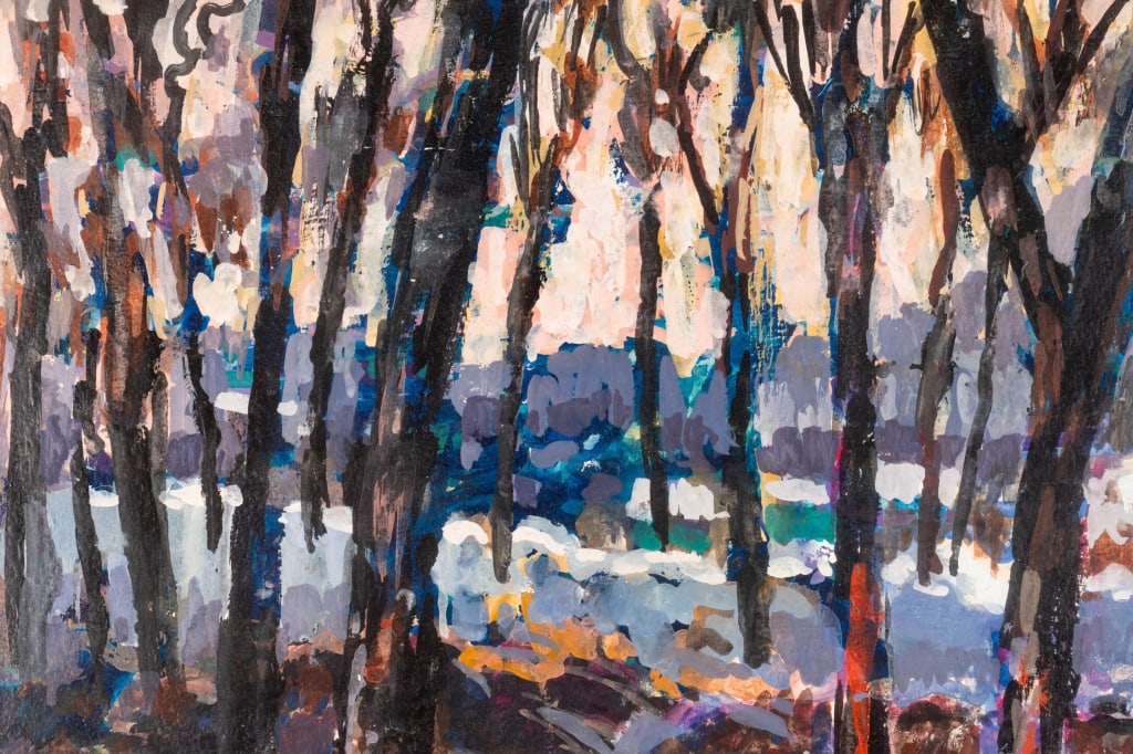 FRANCIS FOCER BROWN TEMPERA WINTER - 7