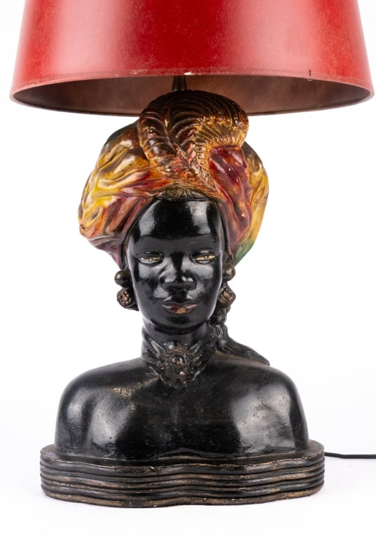 BLACKAMOOR ITALIAN FIGURAL TABLE LAMP - 2