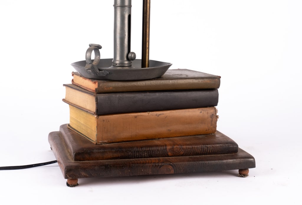 BOOK & CANDLESTICK TABLE LAMP - 2
