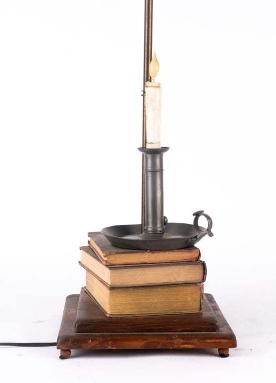 BOOK & CANDLESTICK TABLE LAMP - 4