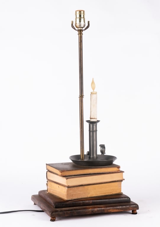 BOOK & CANDLESTICK TABLE LAMP - 5