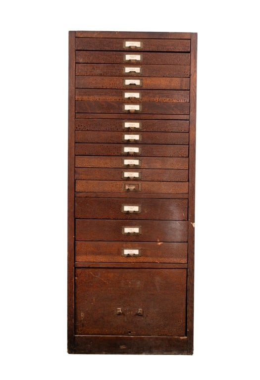 20TH CENTURY LIBRARY OR MUSEUM SPECIMEN CABINET (1 of 6)