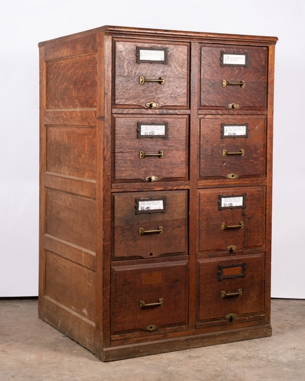 20TH CENTURY 8 DRAWER FILE CABINET - 2