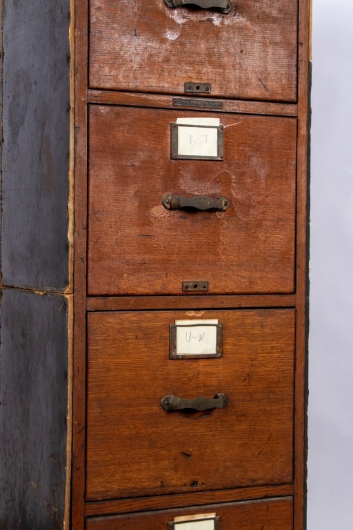 LIBRARY BUREAU 4 DRAWER FILE CABINET - 4