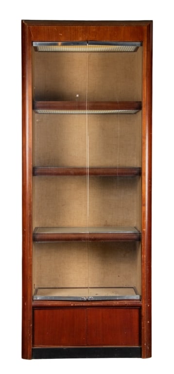 VINTAGE ART DECO STYLE LIGHTED SHOWCASE CABINET (1 of 8)