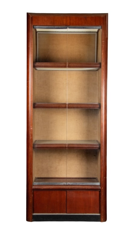 VINTAGE ART DECO STYLE LIGHTED SHOWCASE CABINET (1 of 9)