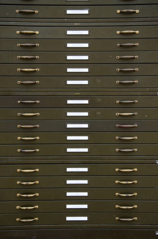 HAMILTON ARCHITECTURAL FLAT FILE CABINET - 4