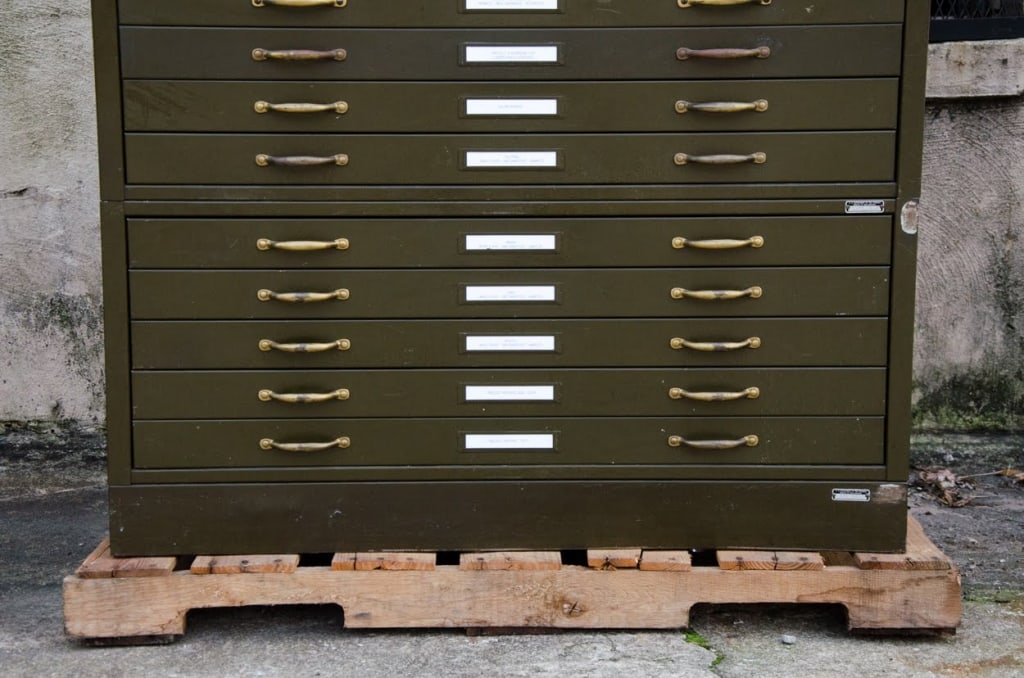 HAMILTON ARCHITECTURAL FLAT FILE CABINET - 5