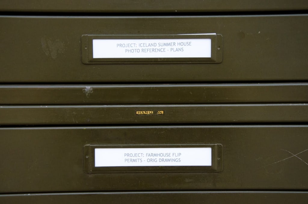 HAMILTON ARCHITECTURAL FLAT FILE CABINET - 6