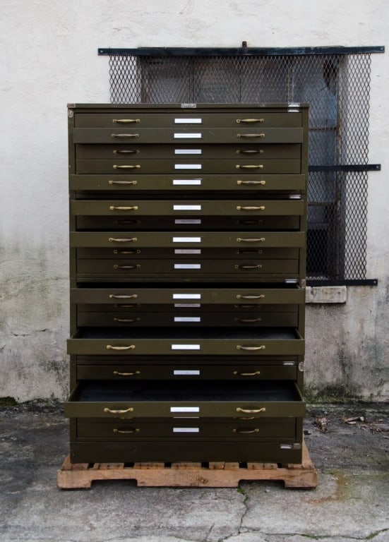 HAMILTON ARCHITECTURAL FLAT FILE CABINET - 7