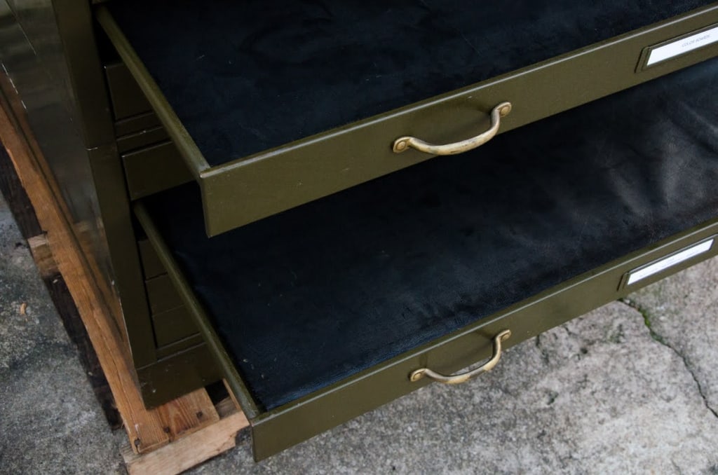 HAMILTON ARCHITECTURAL FLAT FILE CABINET - 9