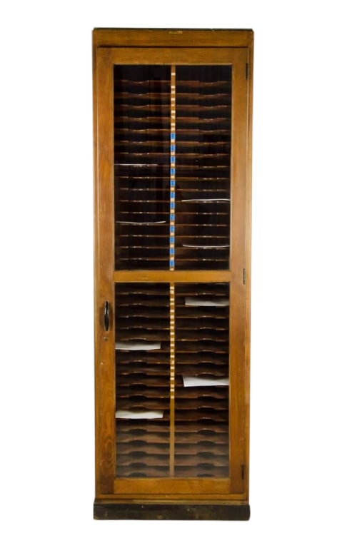 ANTIQUE E. H. SHELDON & CO. LAB FILING CABINET (1 of 16)