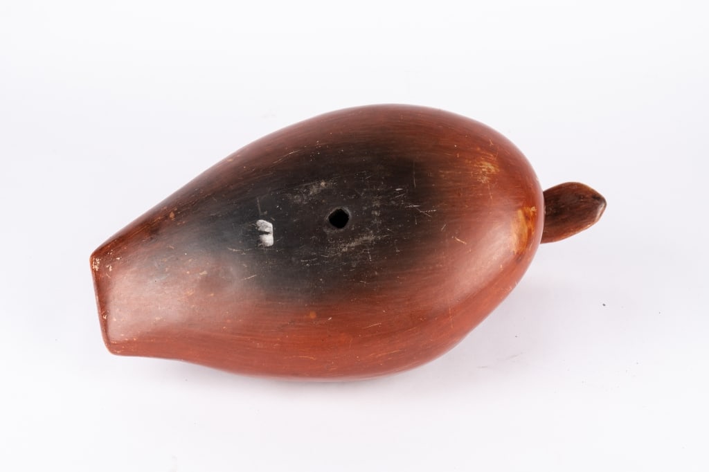 SOUTHWESTERN SGRAFFITO POTTERY DUCK - 6