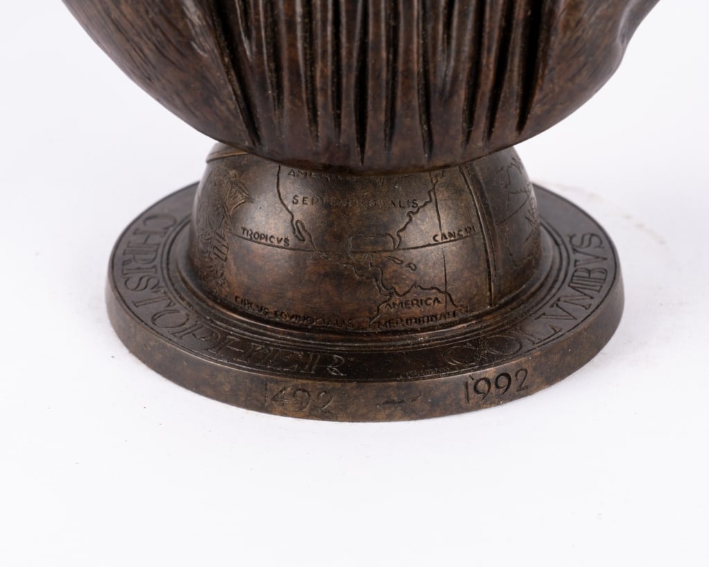 CHRISTOPHER COLUMBUS BRONZE BUST BY JOEL MEISNER STUDIOS INC. - 6