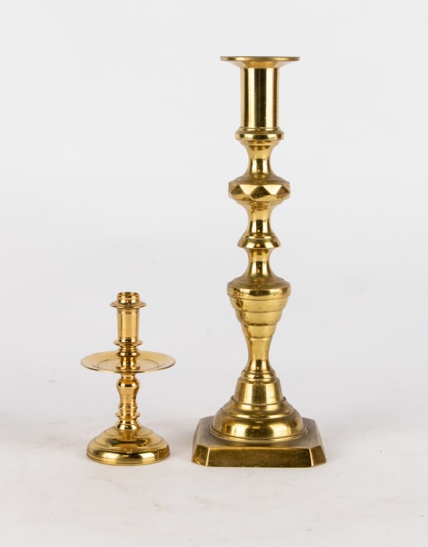 ASSORTED 12 BRASS CANDLESTICKS - 5