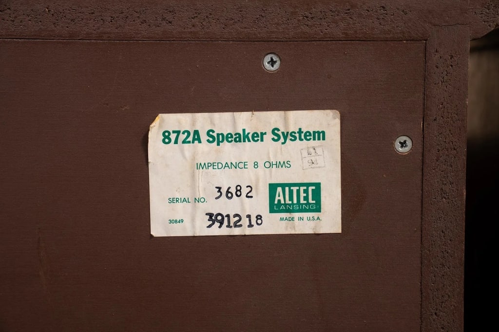 PAIR OF ALTEC LANSING MODEL 872A SPEAKERS - 10