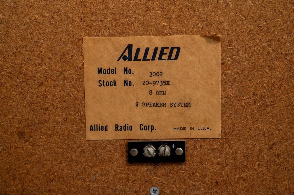 PAIR OF ALLIED RADIO CORP MODEL 3002 SPEAKERS - 6