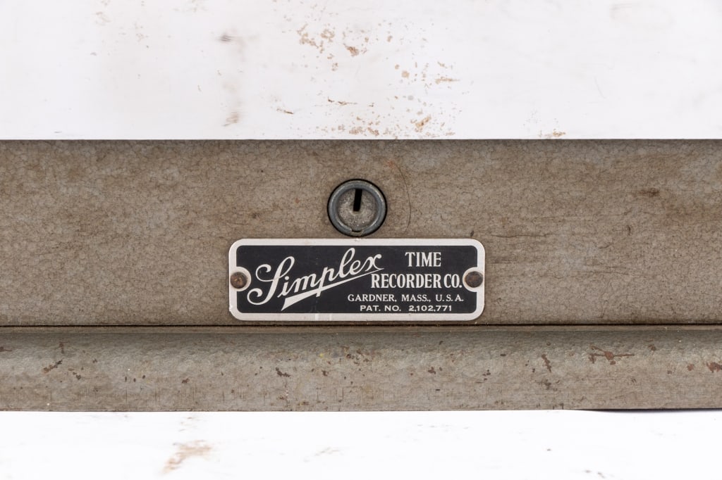 VINTAGE SIMPLEX TIME RECORDER - 2